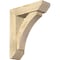 Ekena Millwork Thorton Slat Rough Sawn Bracket w/ Offset Brace, Douglas Fir, 6"W x 20"D x 24"H BKT0604X20X24THR06RDF - alternate 1